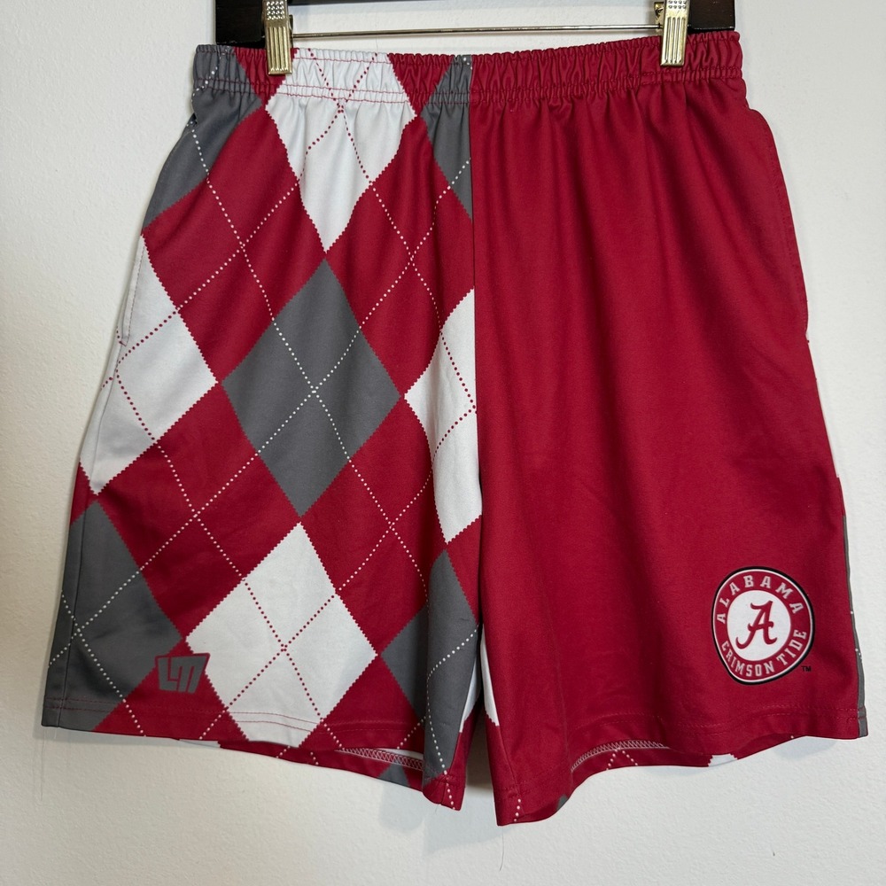 Loudmouth Alabama‎ Crimson Tide Shorts Argyle Golf Casual Size AM Medium